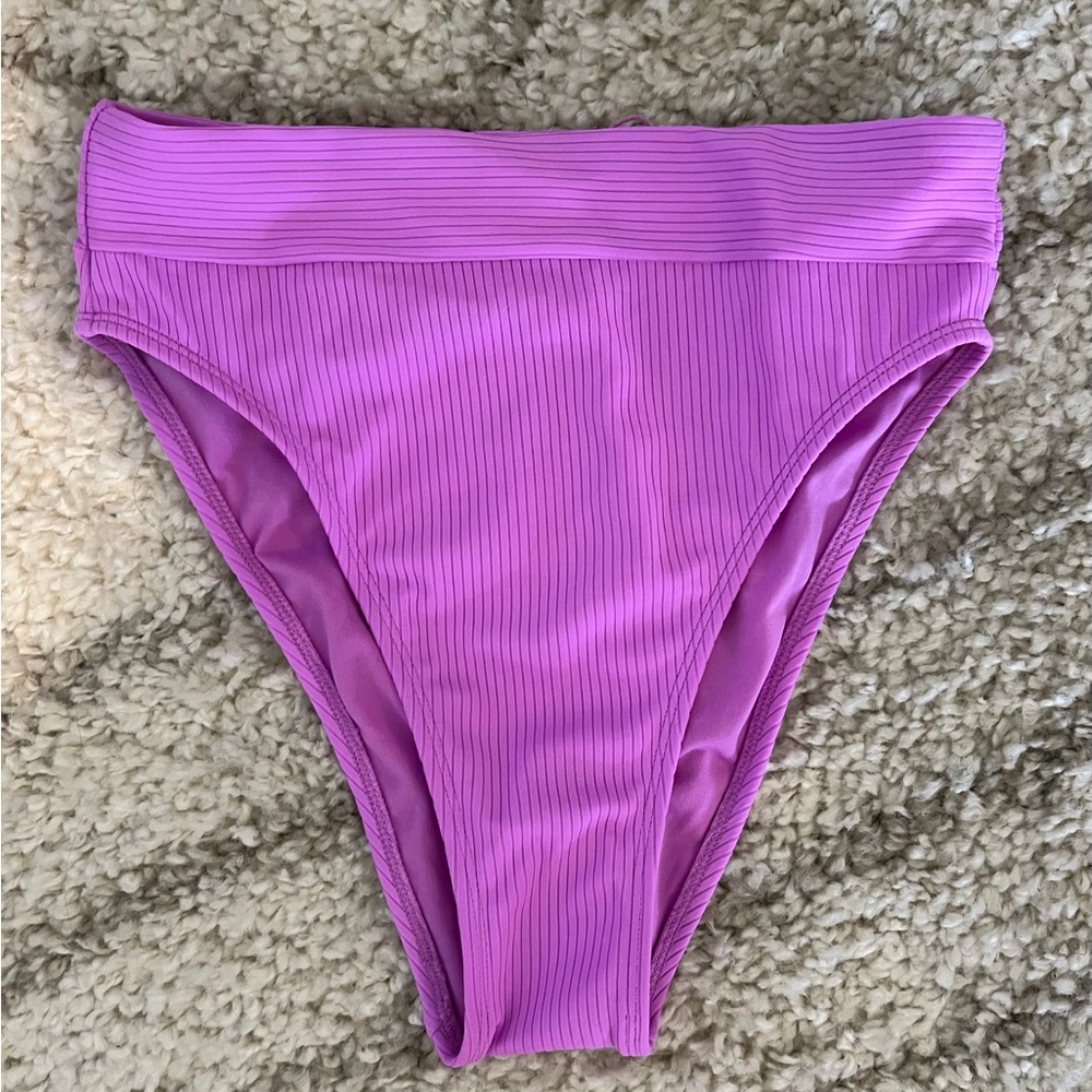 Stoney Clover Lane Target Ribbed Orchid Bikini Bottoms Small NWT